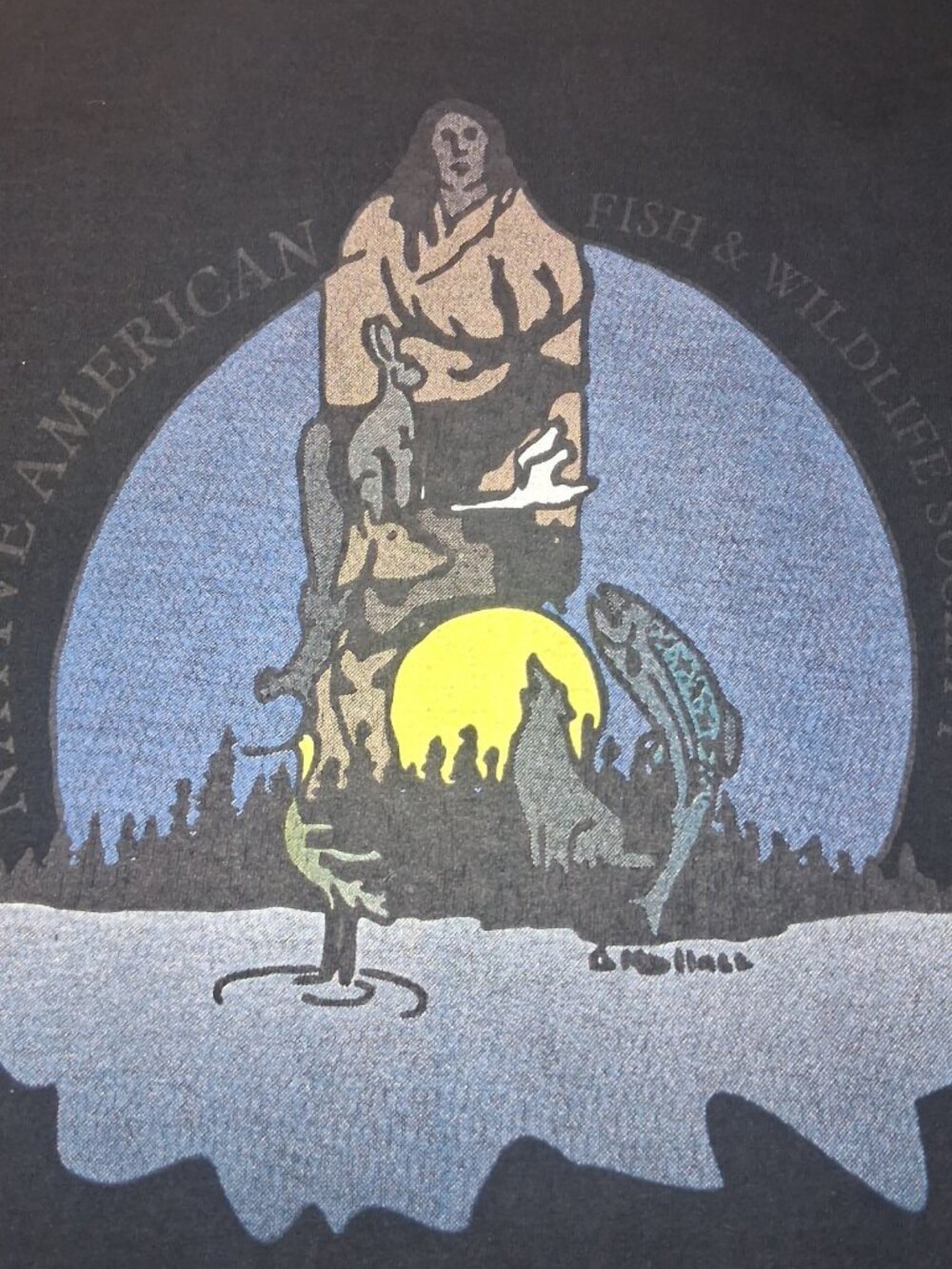 Vintage Fruit of the Loom Lofteez Fish & Wildlife Graphic Tee 3XL
